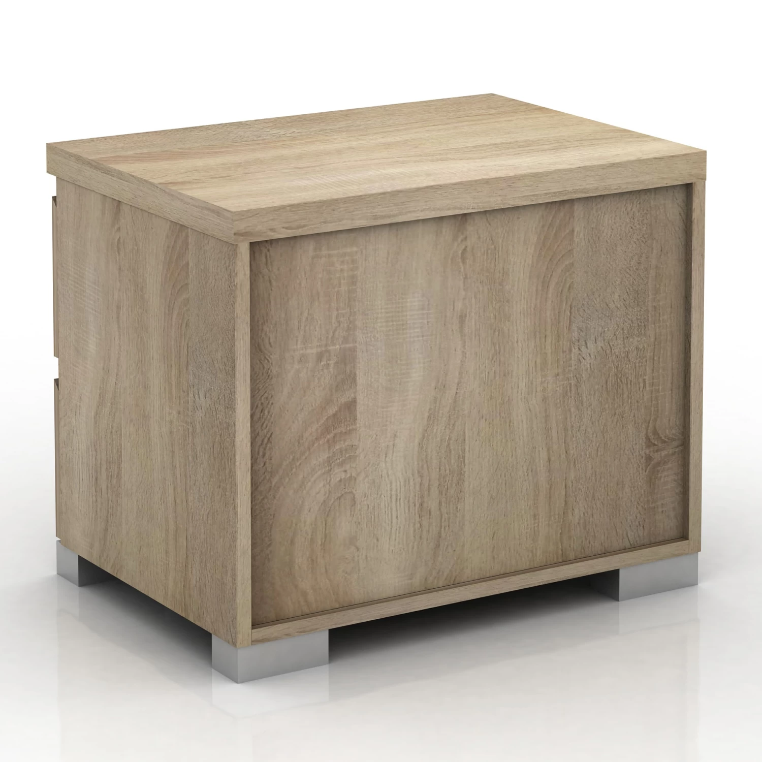 Elara 2 Drawer Bedside Table In Light Sonoma Oak - Image 6