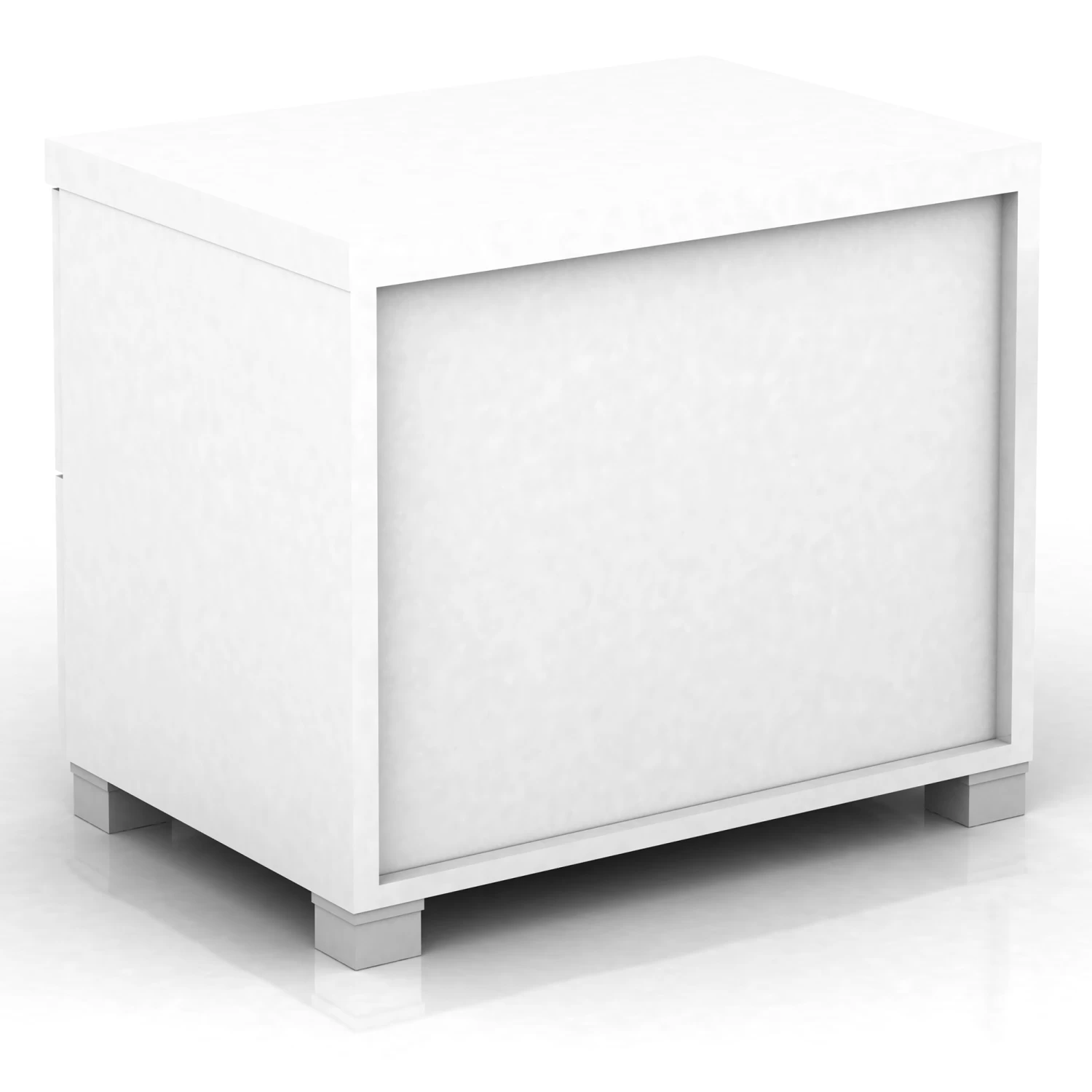 Elisha 2 Drawer Bedside Table In High Gloss White - Image 5