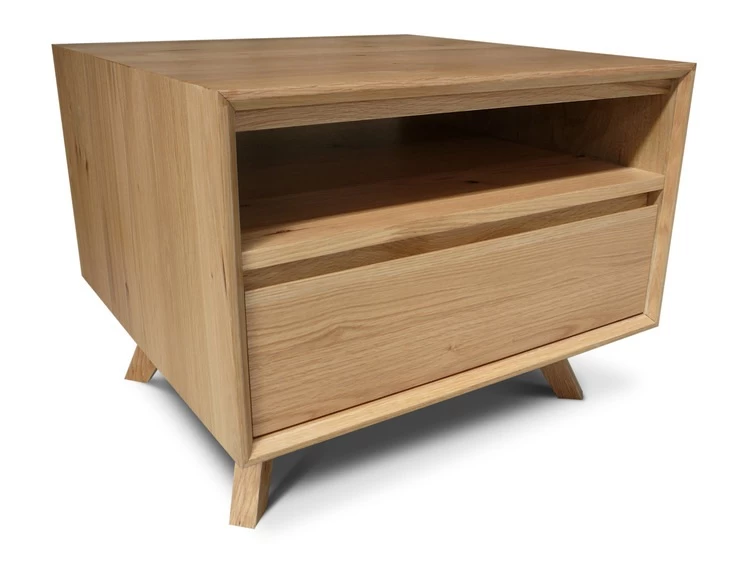 Felix Retro Scandinavian Oak Lamp Table