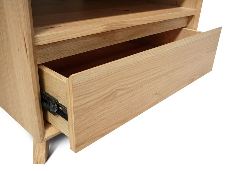 Felix Retro Scandinavian Oak Lamp Table - Image 2