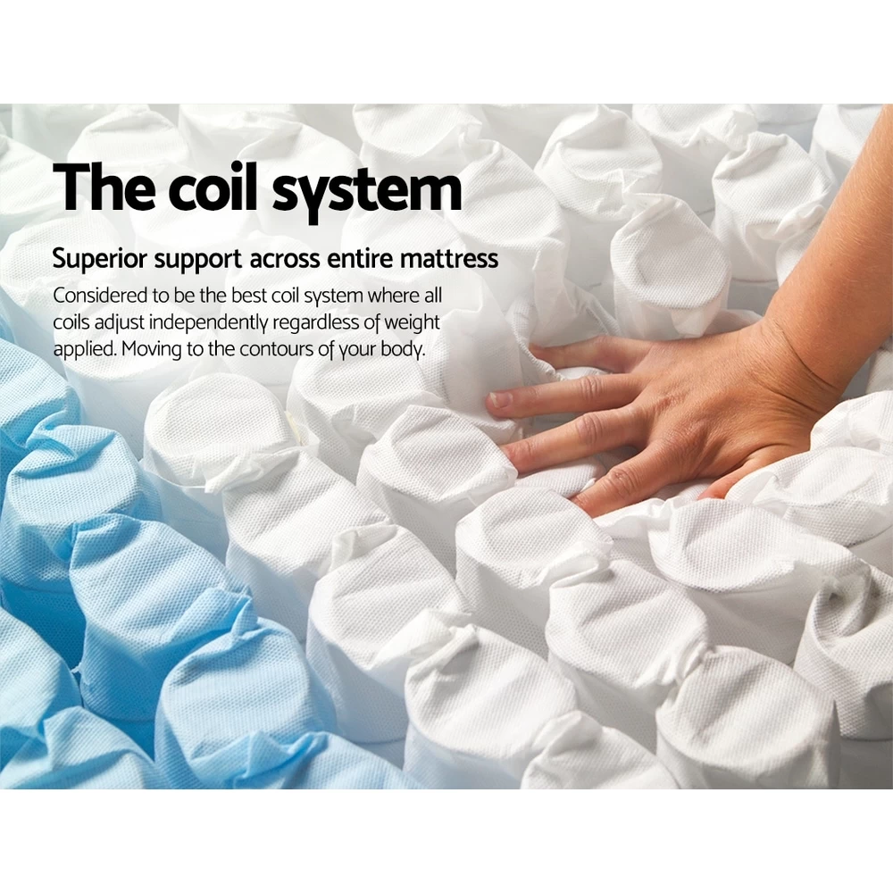 Giselle Bedding DOUBLE Size Bed Mattress Pocket Spring Tight Top Foam 21CM - Image 6