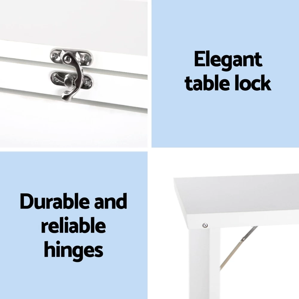 Artiss Computer Desk Study Office Desks Wall Mount Table Storage Shelves - Image 7