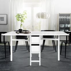 Artiss Dining Table Wooden Table Kitchen Table White Dining Furniture