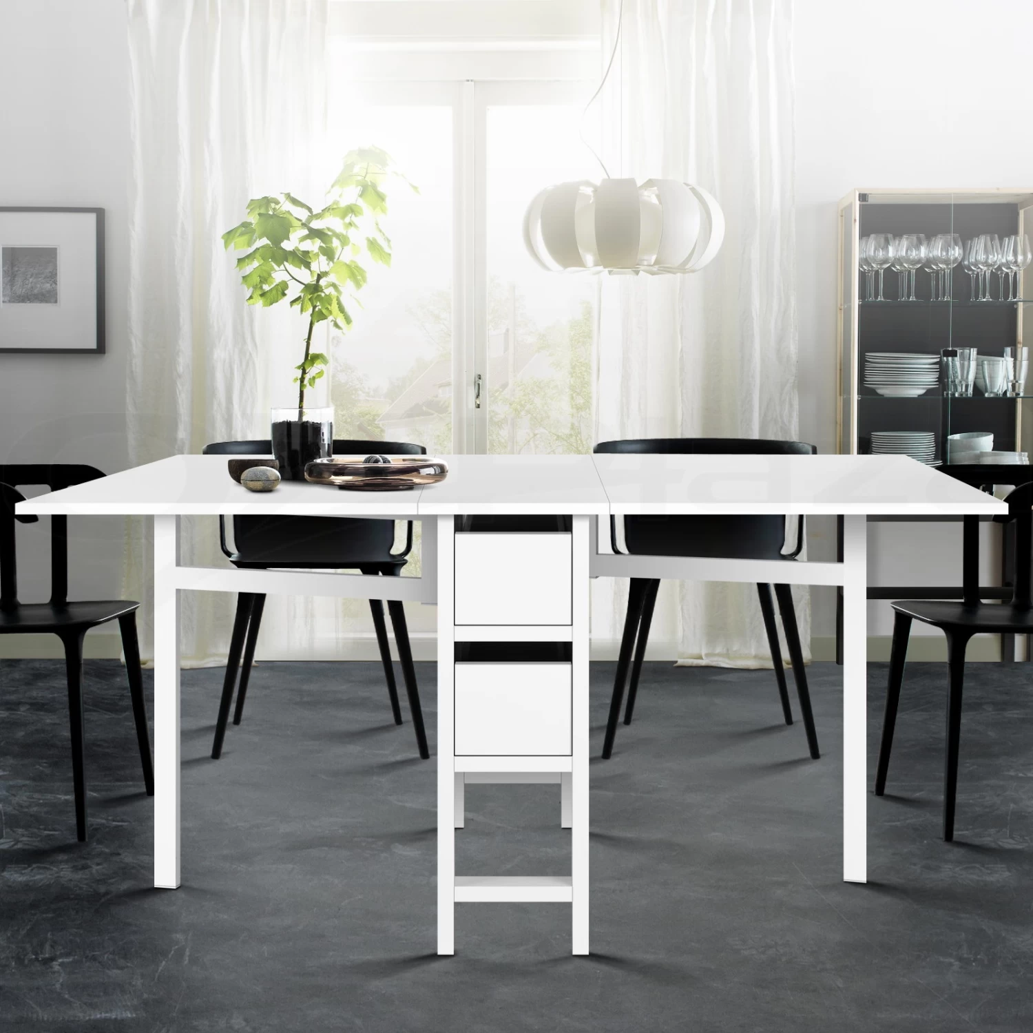 Artiss Dining Table Wooden Table Kitchen Table White Dining Furniture