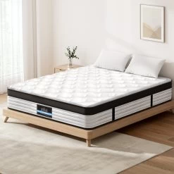 Giselle KING Size Mattress Bed Euro Top Pocket Spring Firm Plush Foam 31cm