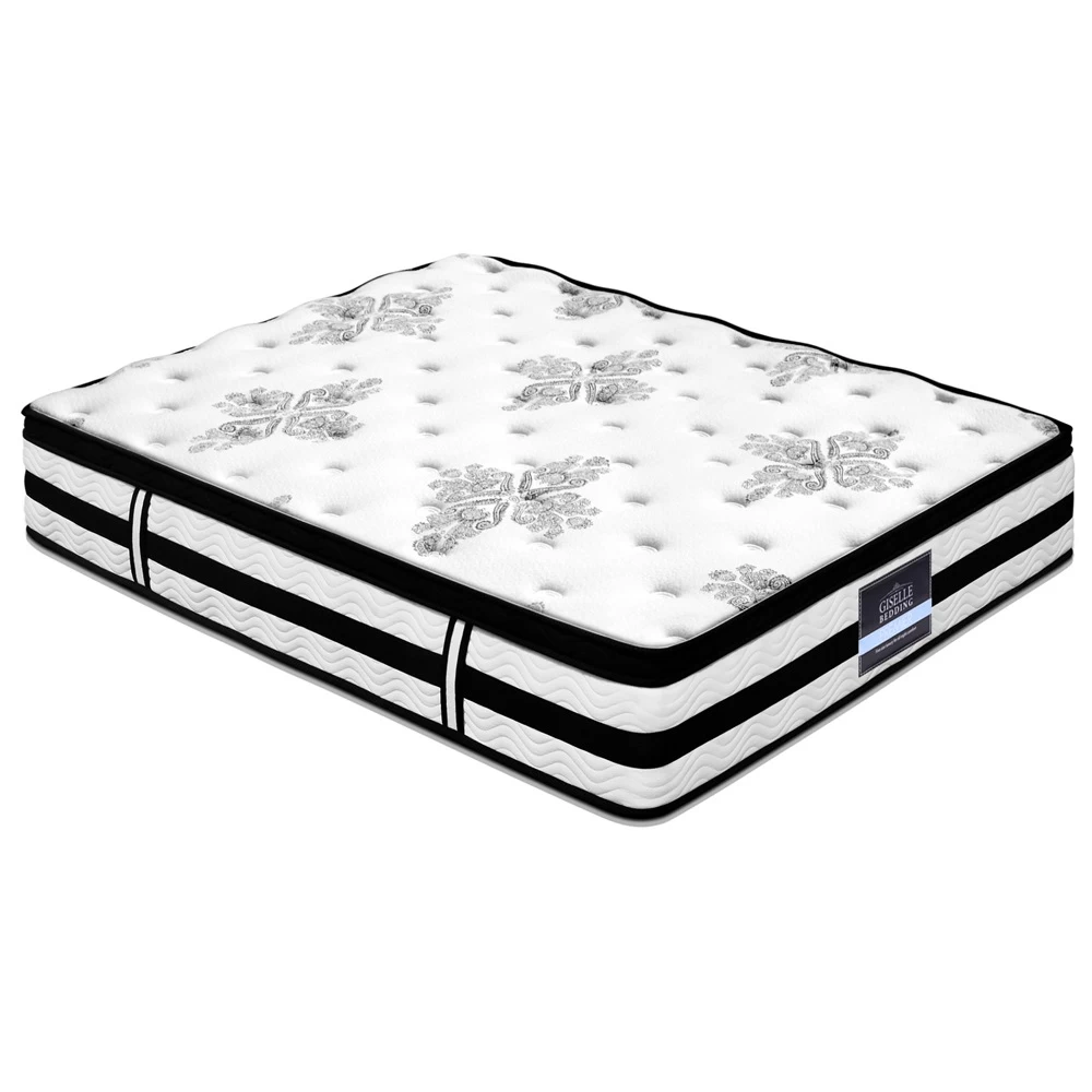 Giselle QUEEN Mattress 34CM Euro Top Pocket Spring Firm Plush Foam Bed - Image 2