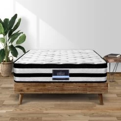Giselle SINGLE Mattress Bed Euro Top Pocket Spring Firm Foam Plush 34CM