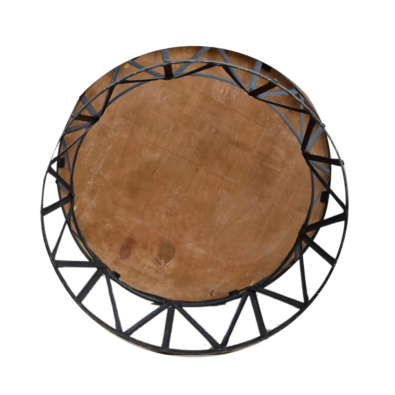 Round Handmade Wrought Iron Wedge Coffee Table - Image 5
