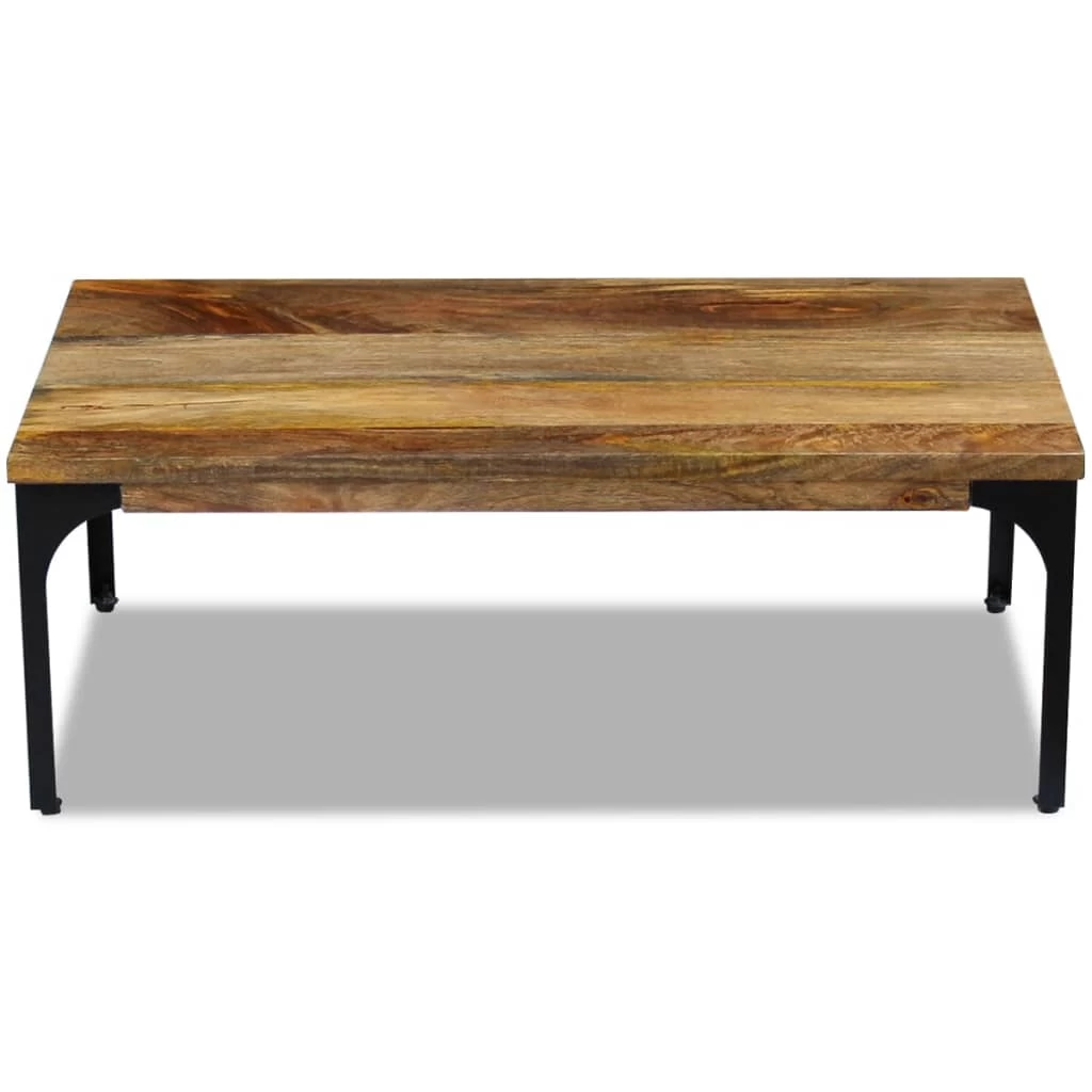 Coffee Table Mango Wood 100x60x35 Cm VidaXL - Image 7