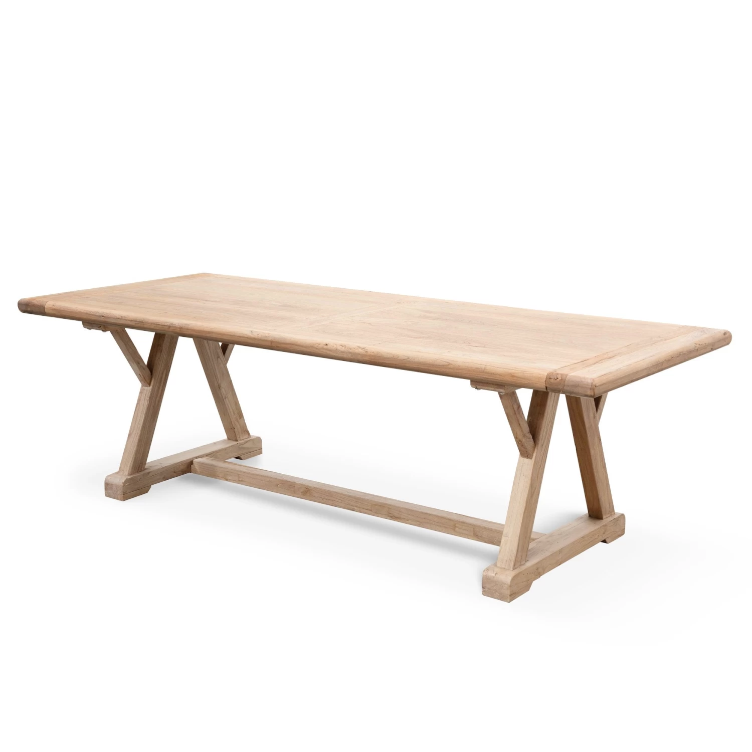 Hercules 8 Seater Reclaimed Elm Wood 2.4m Dining Table