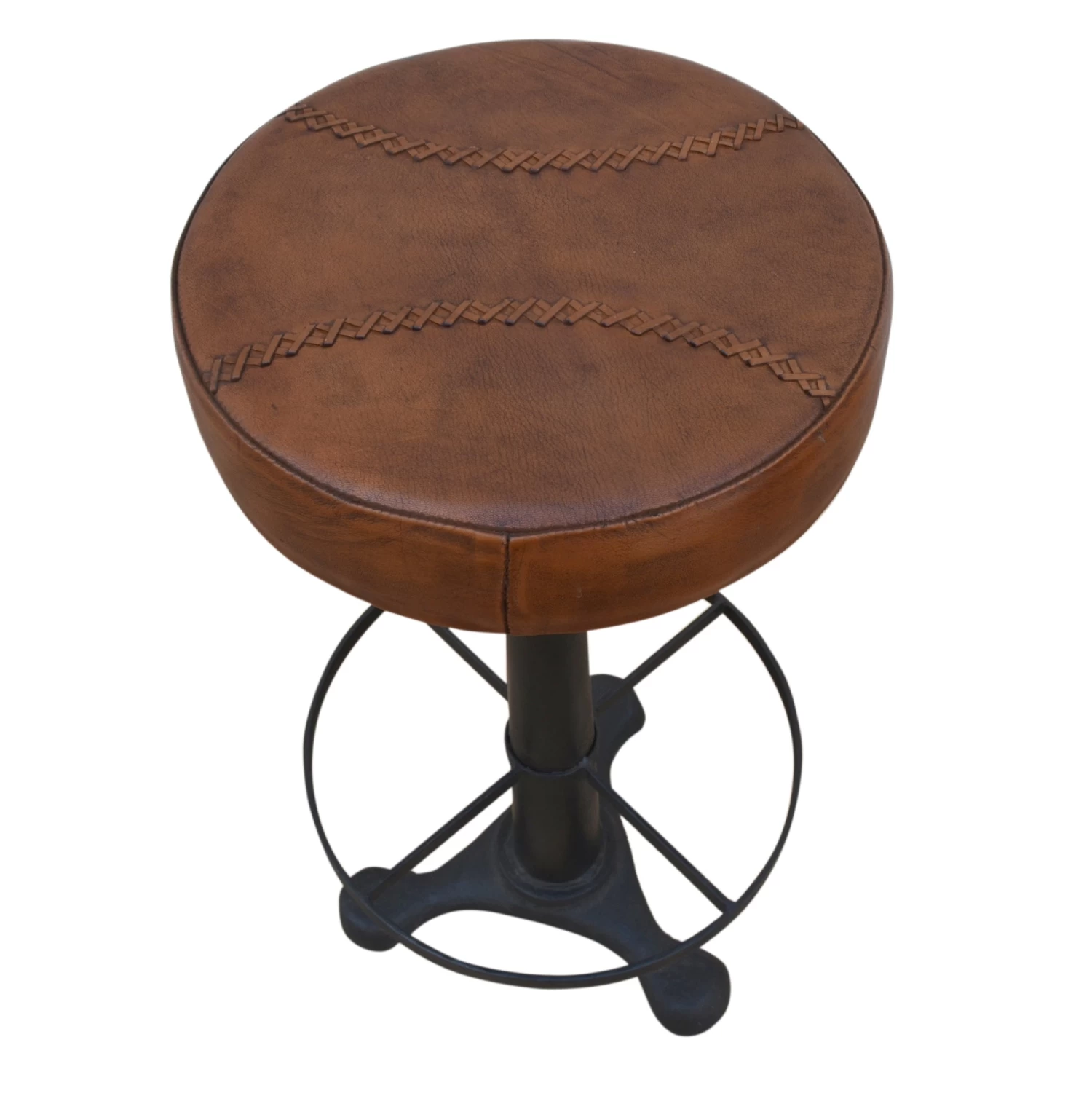 Leather Mit Bar Stool - Image 2