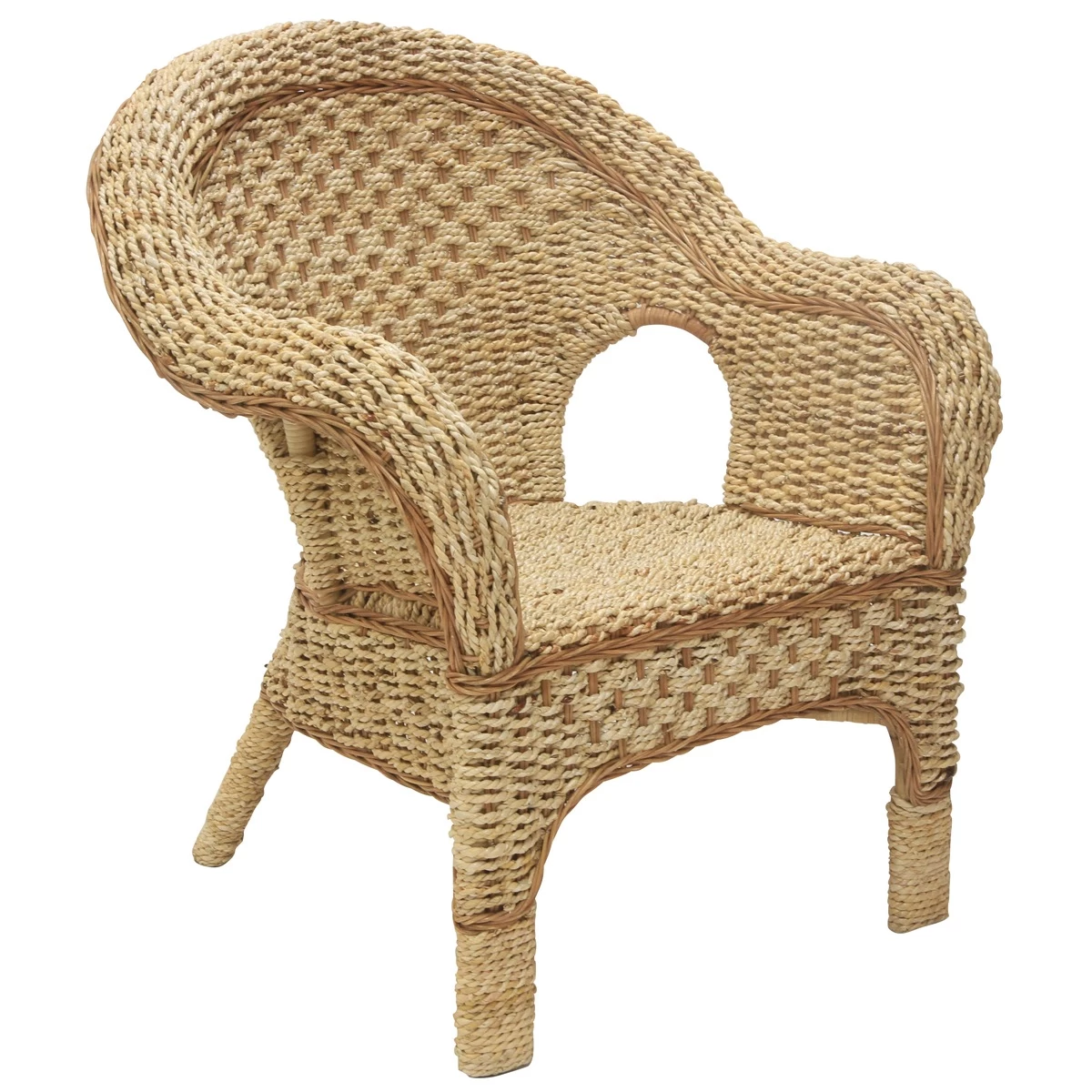 Kensington Cane/Rattan Armchair Natural Seagrass