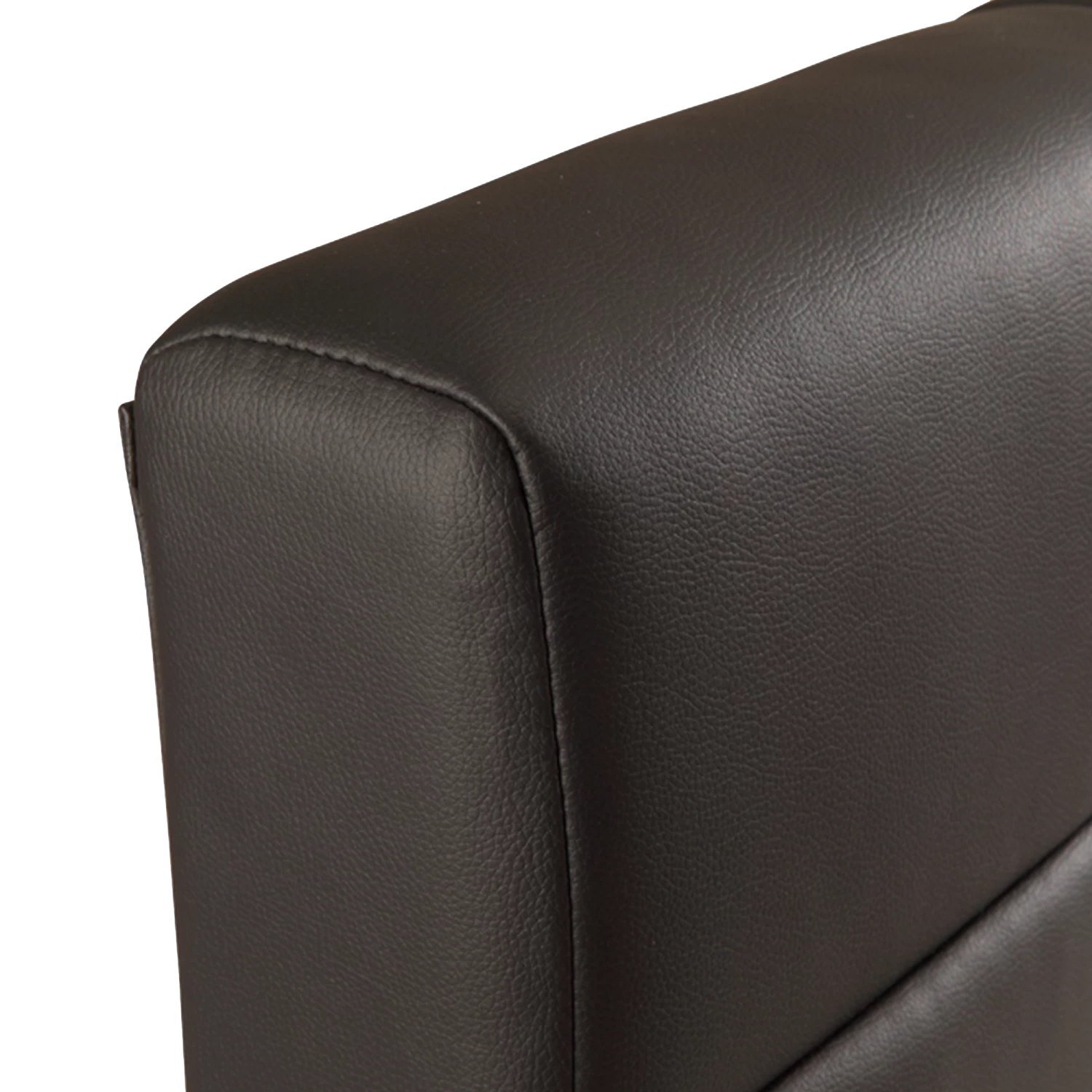 King PU Leather Deluxe Bed Frame Black - Image 5