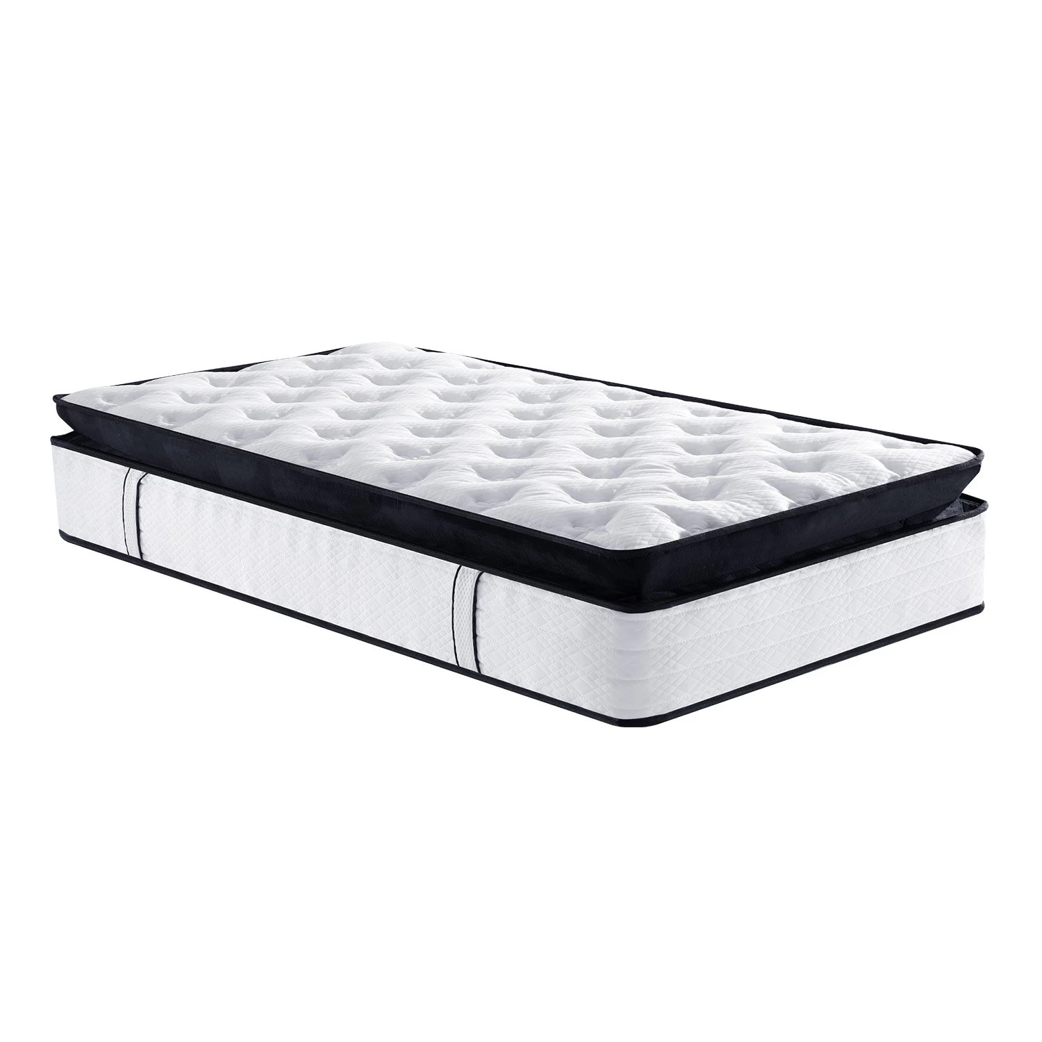 King Single Mattress Bed Size Euro Top 5 Zone Spring Foam 32cm