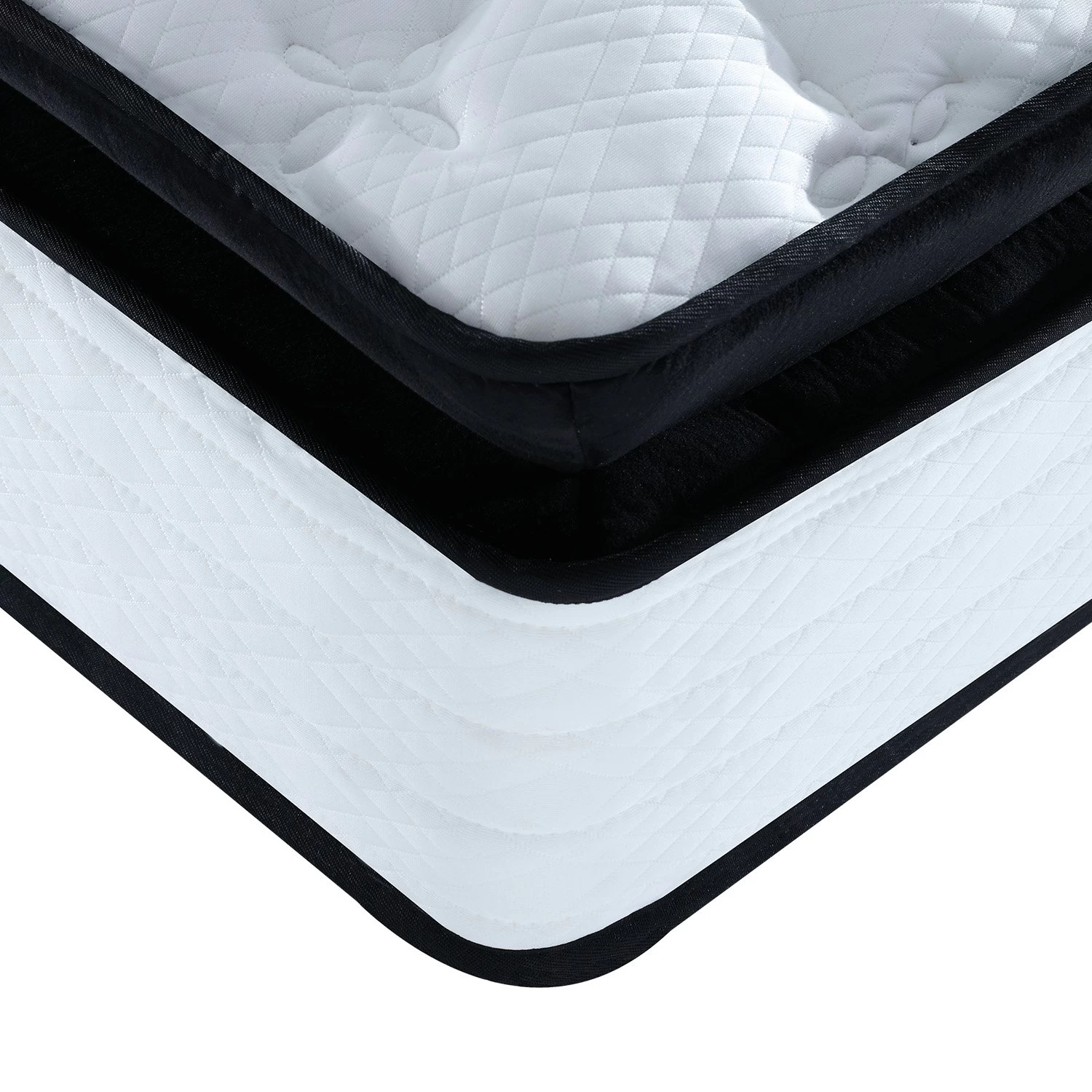 King Single Mattress Bed Size Euro Top 5 Zone Spring Foam 32cm - Image 3