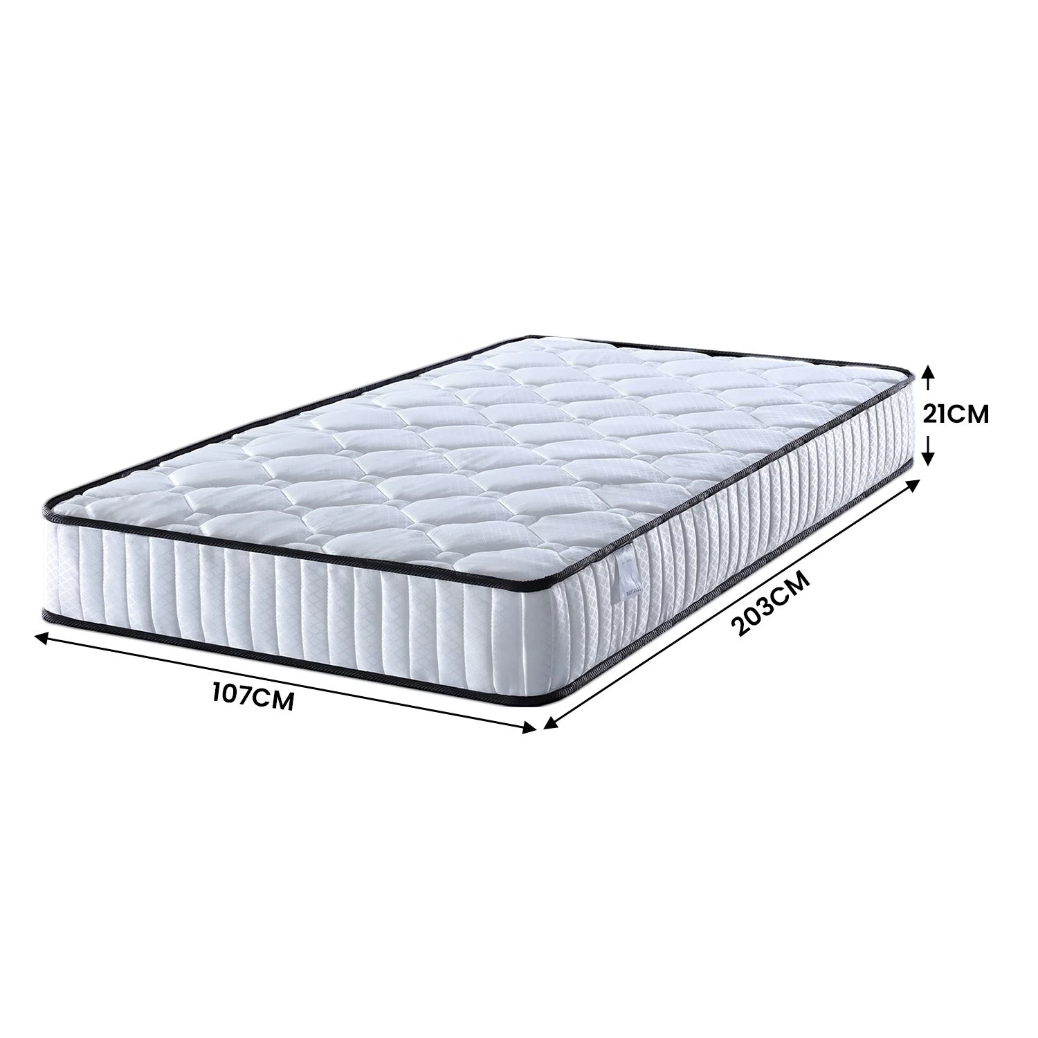 Laura Hill King Single Size Mattress Pocket Spring High Density Foam For Bed Ks - Image 2