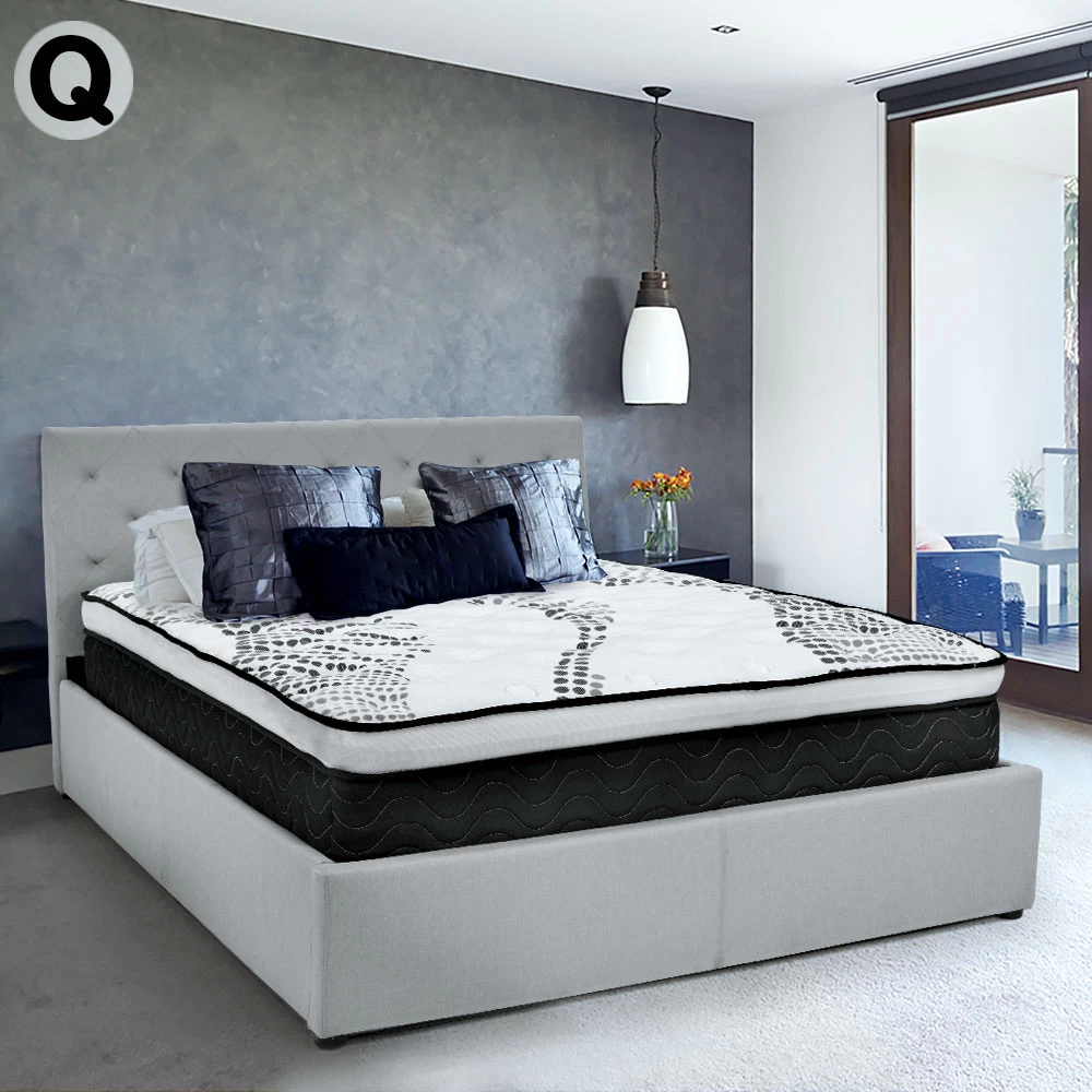 Queen Mattress Bed Size Euro Top 5 Zone Spring Foam 32cm - Image 2