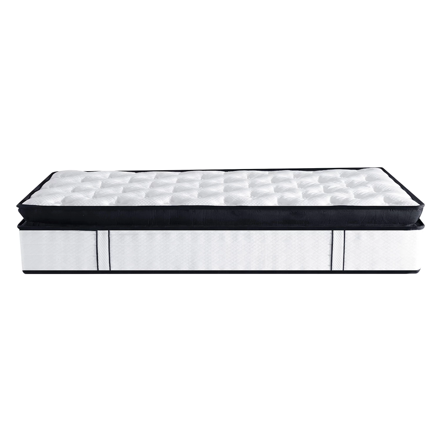 Laura Hill Queen Mattress Bed Size Euro Top 5 Zone Spring Foam 32cm - Image 2