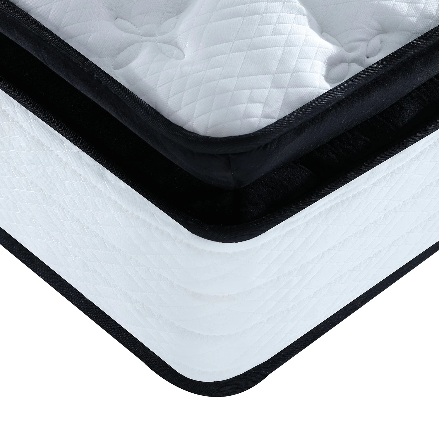 Laura Hill Queen Mattress Bed Size Euro Top 5 Zone Spring Foam 32cm - Image 3