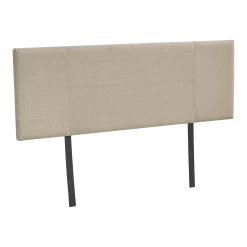 Linen Fabric Double Bed Headboard Bedhead - Beige