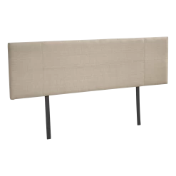 Linen Fabric King Bed Headboard Bedhead - Beige