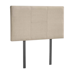 Linen Fabric Single Bed Headboard Bedhead - Beige