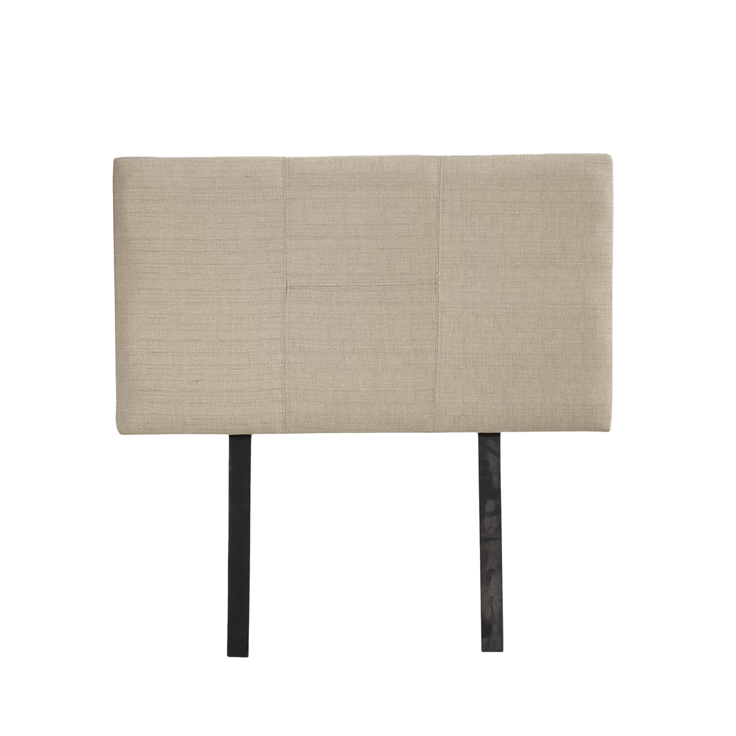 Linen Fabric Single Bed Headboard Bedhead - Beige - Image 5