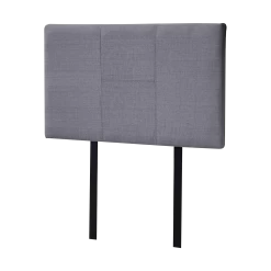 Linen Fabric Single Bed Headboard Bedhead - Grey