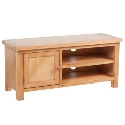 TV Cabinet 103 X 36 X 46 Cm Solid Oak Wood VidaXL