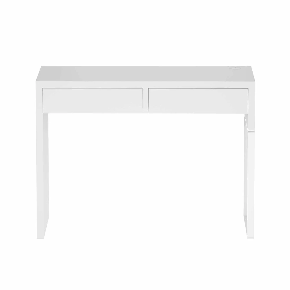 Artiss Computer Desk Office Desks Study Writting Table With Drawers White - Image 4