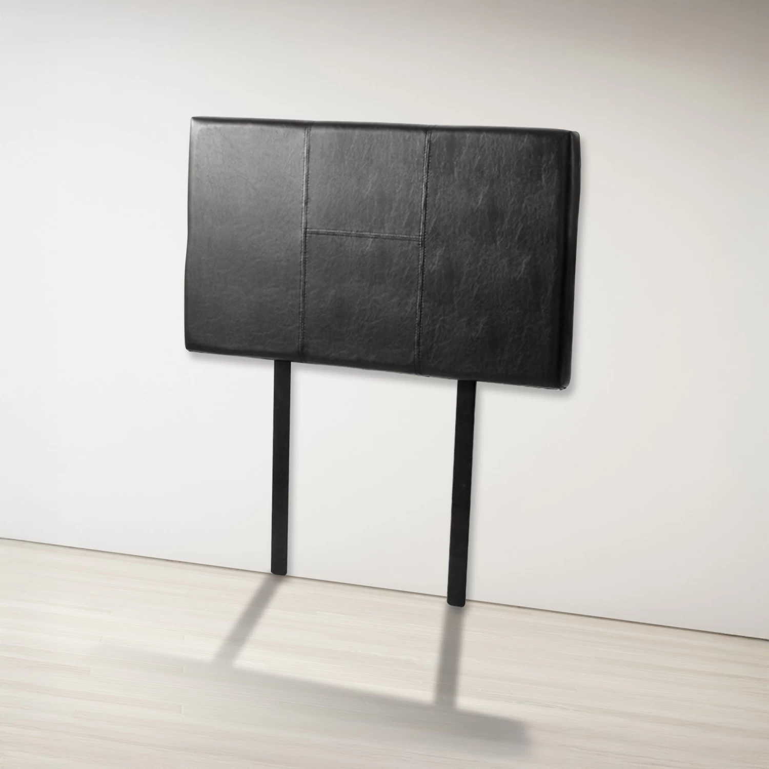 PU Leather Single Bed Headboard Bedhead - Black - Image 6