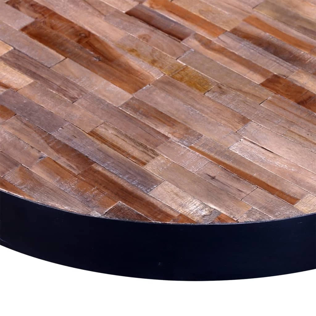 Coffee Table Round Reclaimed Teak Wood VidaXL - Image 5