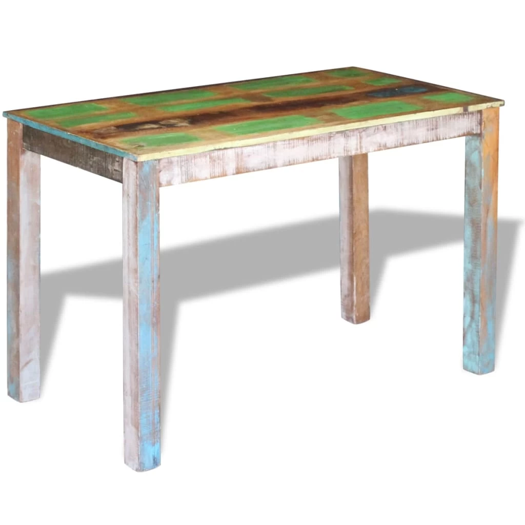 Dining Table Solid Reclaimed Wood 115x60x76 Cm VidaXL - Image 3