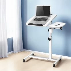 Artiss Laptop Desk Height Adjustable Stand Up Table White