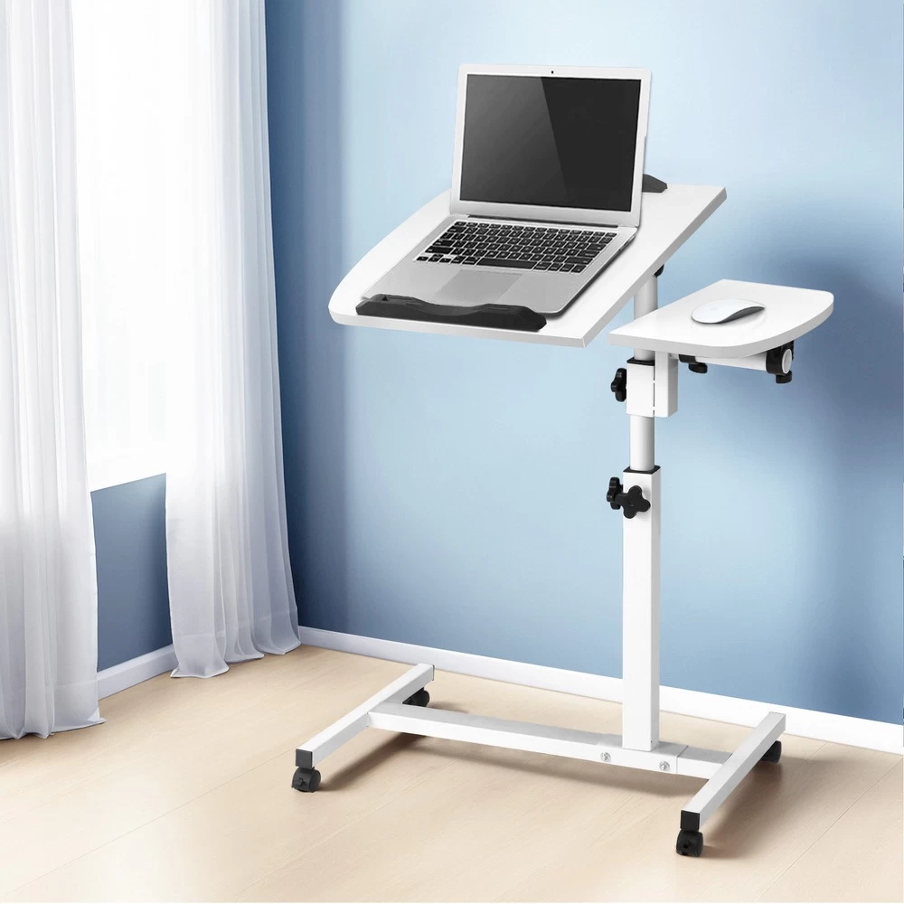 Artiss Laptop Desk Height Adjustable Stand Up Table White
