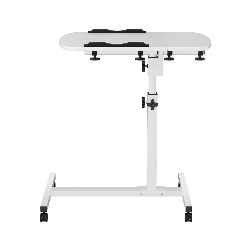 Artiss Laptop Desk Height Adjustable Stand Up Table White - Image 4