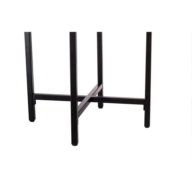 Rustic Round Engraved Iron Coffee Table In Copper - Image 5