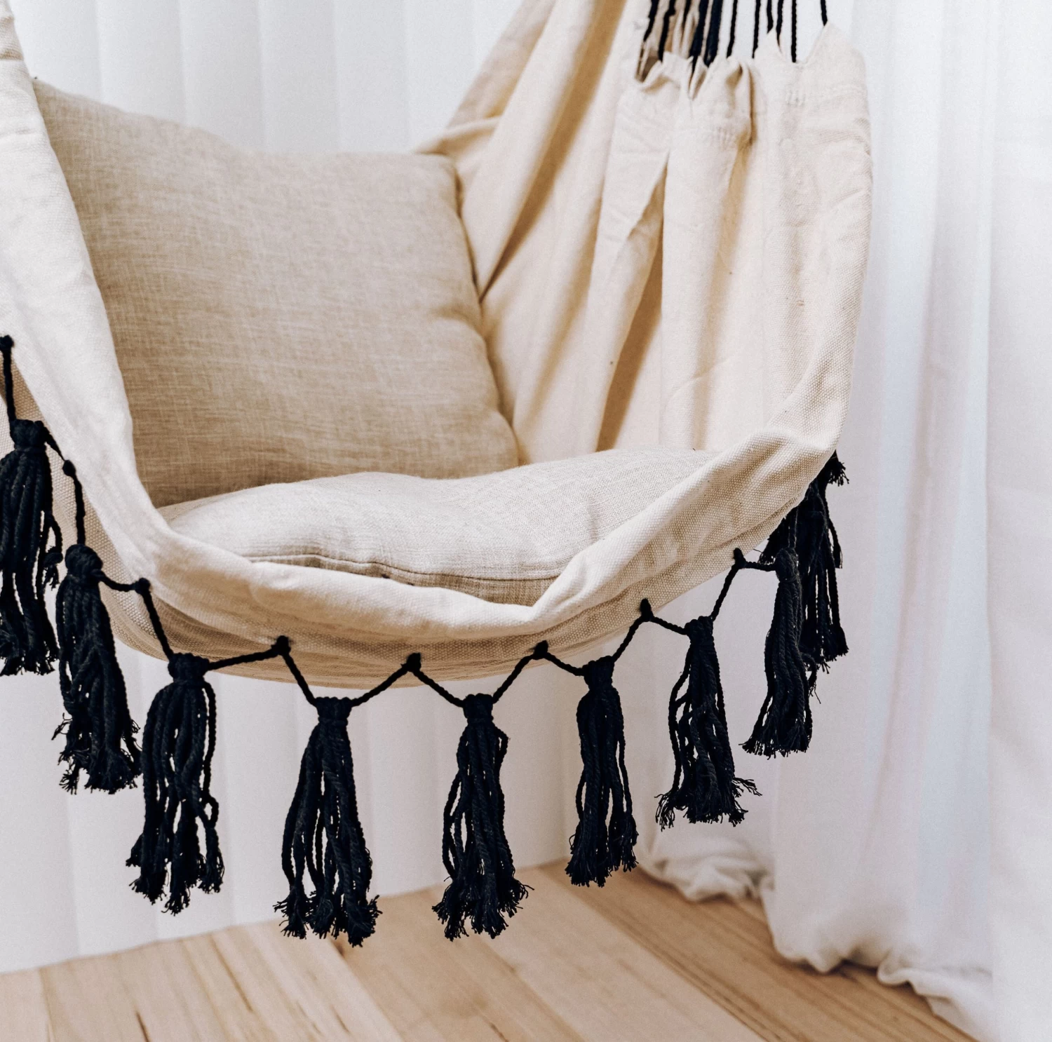 Soho Hammock Hanging Chair - Cream - Image 2