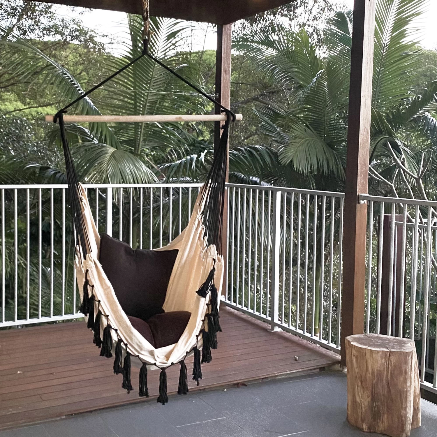 Soho Hammock Hanging Chair - Cream - Image 5