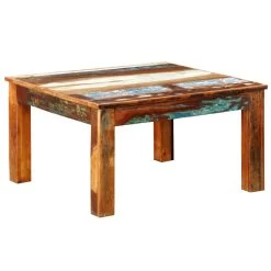 Coffee Table Square Reclaimed Wood VidaXL