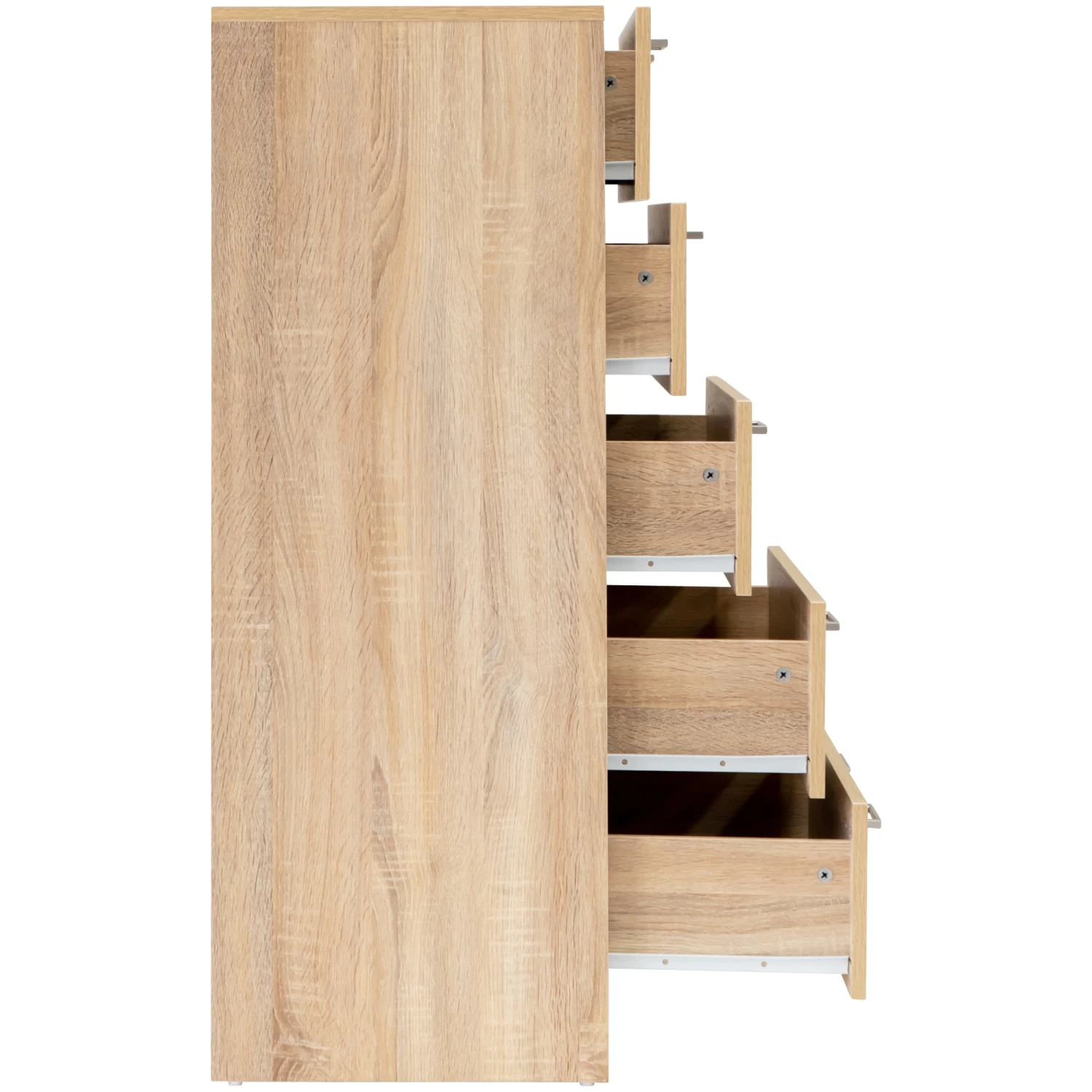 Tribecca 5 Drawer Storage Chest In Light Sonoma Oak - Image 7