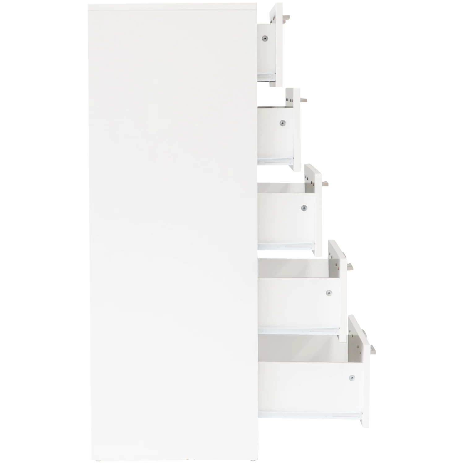 Tribecca Chest Of 5 Drawers Tallboy Cabinet - White - Image 5