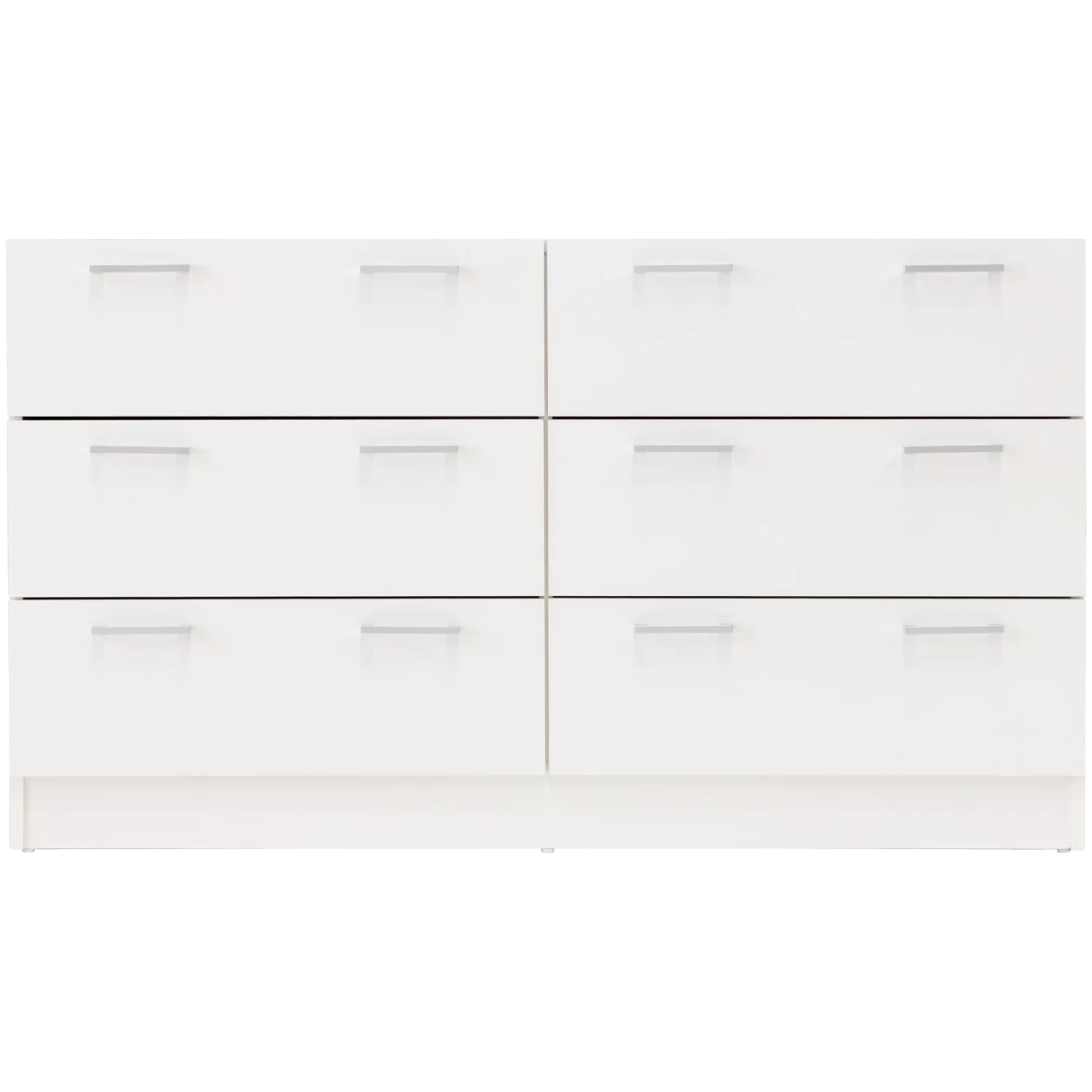 Tribecca Chest Of 6 Drawers Lowboy Dresser In White - Image 2