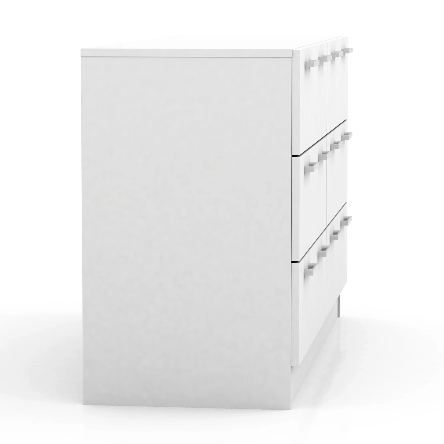 Tribecca Chest Of 6 Drawers Lowboy Dresser In White - Image 10