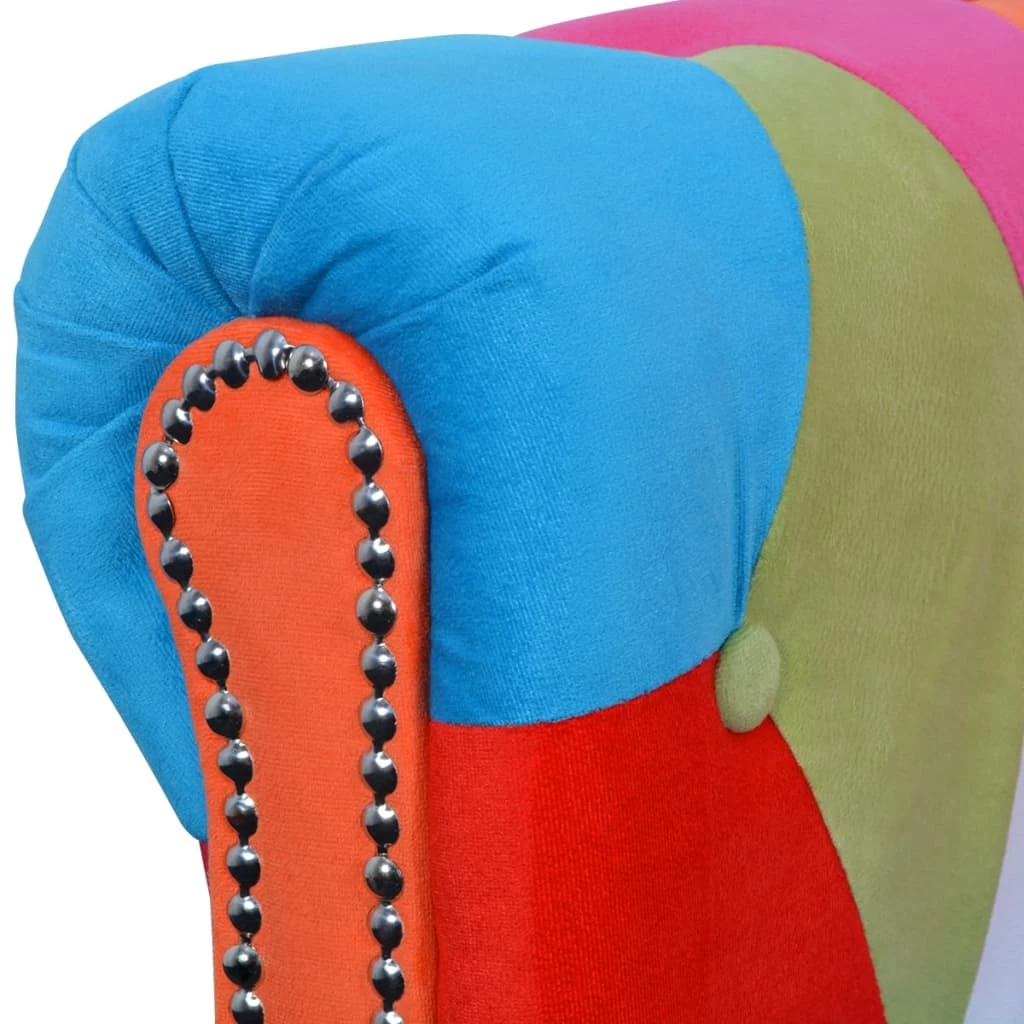 Chesterfield Sofa 2-Seater Fabric VidaXL - Image 3