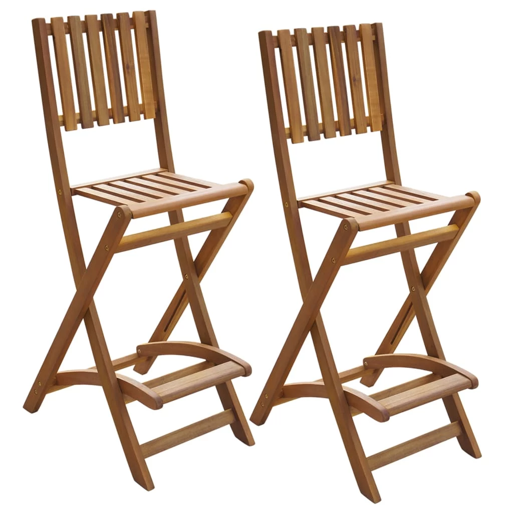 3 Piece Bistro Set Solid Acacia Wood VidaXL - Image 3