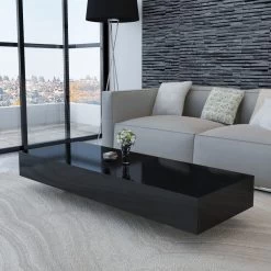 Coffee Table High Gloss Black VidaXL