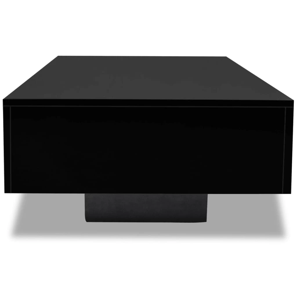 Coffee Table High Gloss Black VidaXL - Image 3