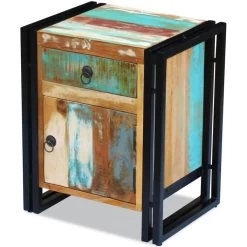 Bedside Cabinet Solid Reclaimed Wood VidaXL