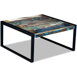 Coffee Table Solid Reclaimed Wood 80x80x40 Cm VidaXL